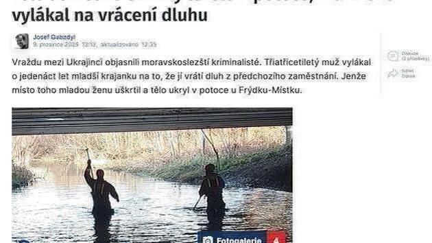 Ukrainer tötet Weib in Tschechien