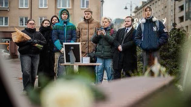 Studenti lituani protestano a Vilnius
