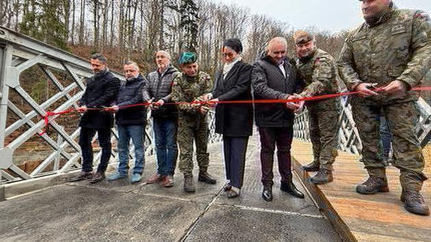Польская армия завершила мост в Глухолазах