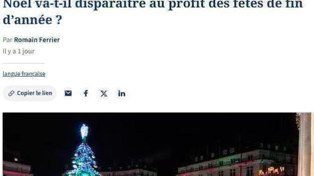 París elimina 'Navidad' de carteles