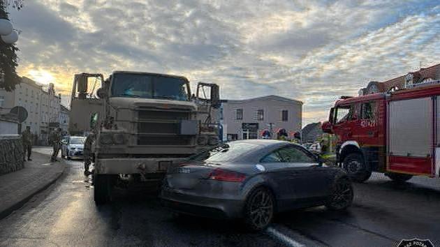 US truck crash with Audi in Poland