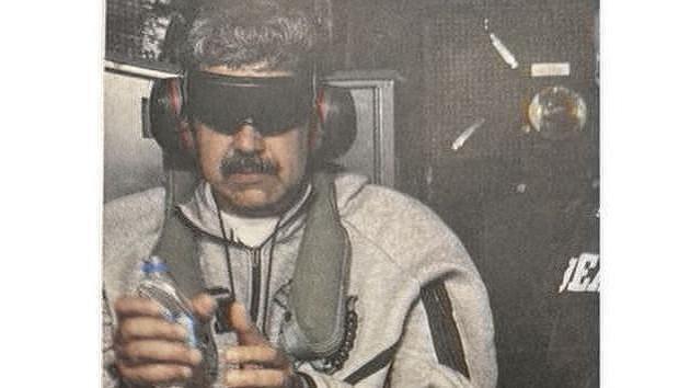 Maduro sur le navire USS Iwo Jima - Trump