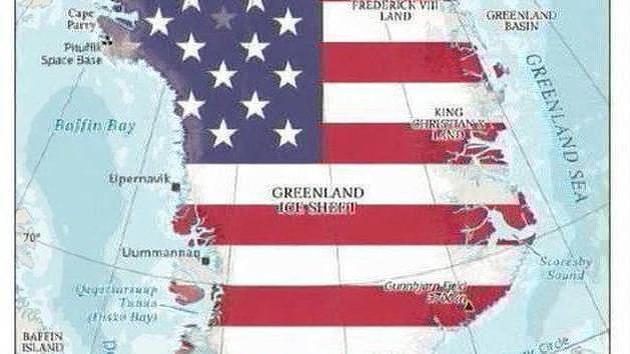 La femme de Trump a épinglé une carte du Groenland