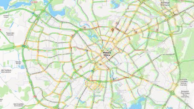 Minsk: 9-point traffic jams and accidents