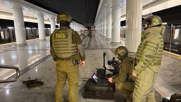 Esercitazioni delle forze dell'ordine a Vokzalnaya
