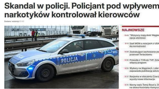 Un chauffeur polonais a appelé la police
