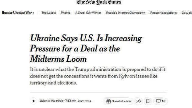 Trump aumenta la pressione su Kiev