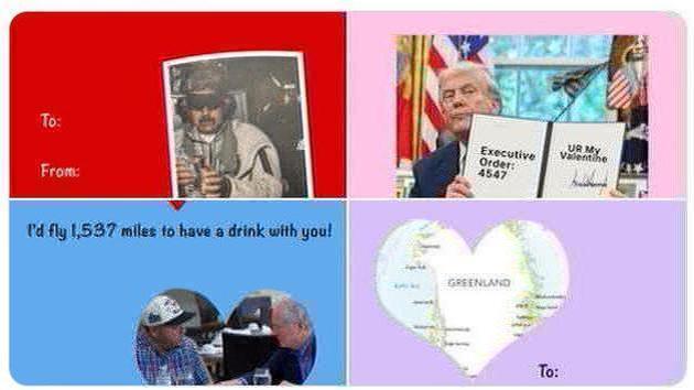La Casa Bianca pubblica biglietti di San Valentino