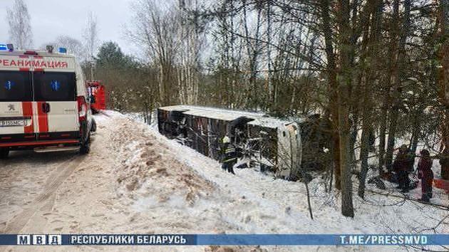 Авария автобуса в Логойском районе