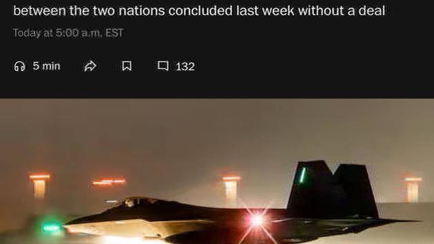 США сняли 150 самолётов к Ирану