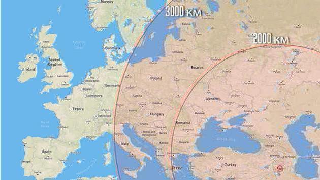 Iran könnte die EU mit ballistischen
