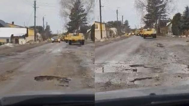 Litauisches Schießfeld zerstört Straßen