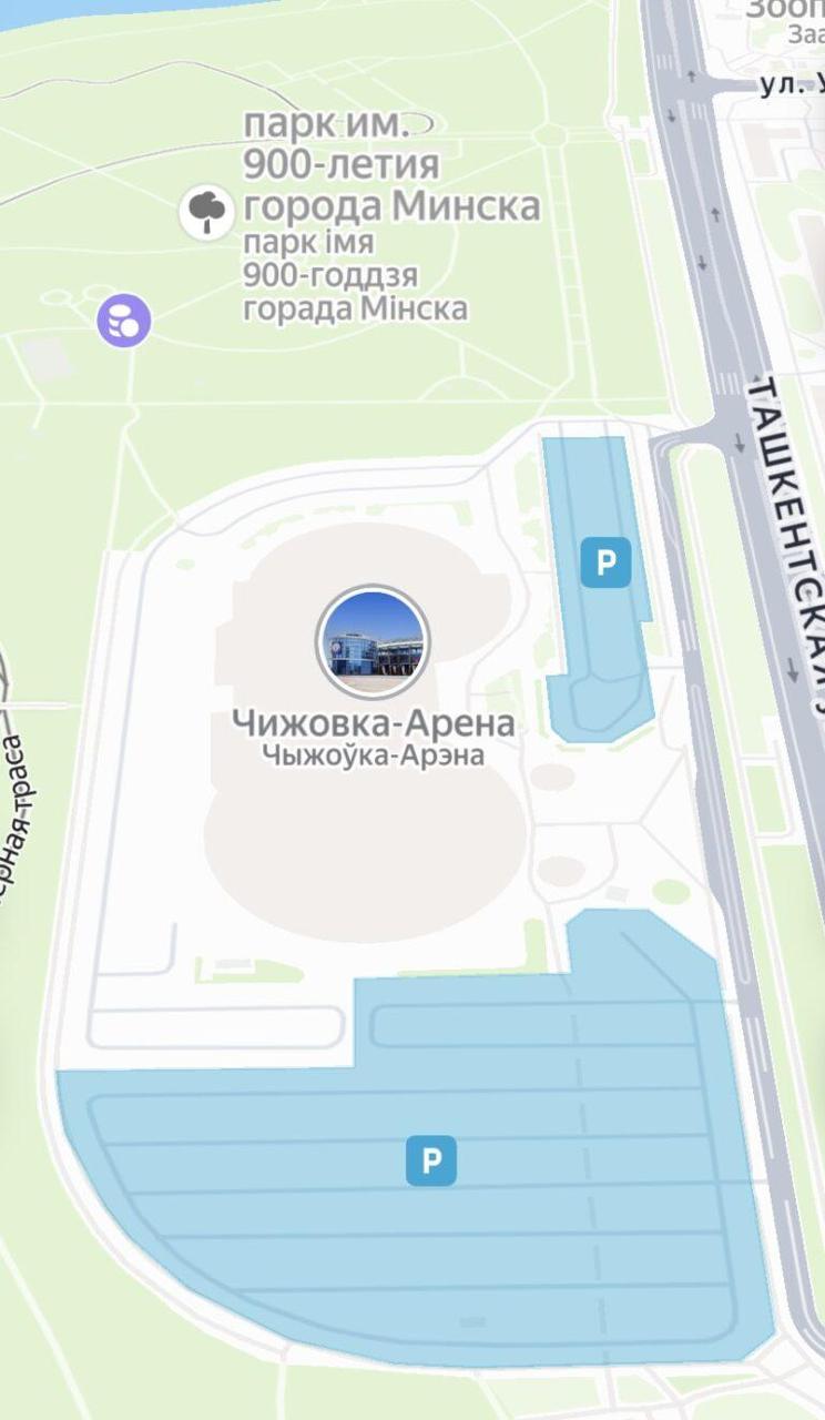 Parkir di «Čyžoŭka-Arena» akan berbayar mulai 1 September