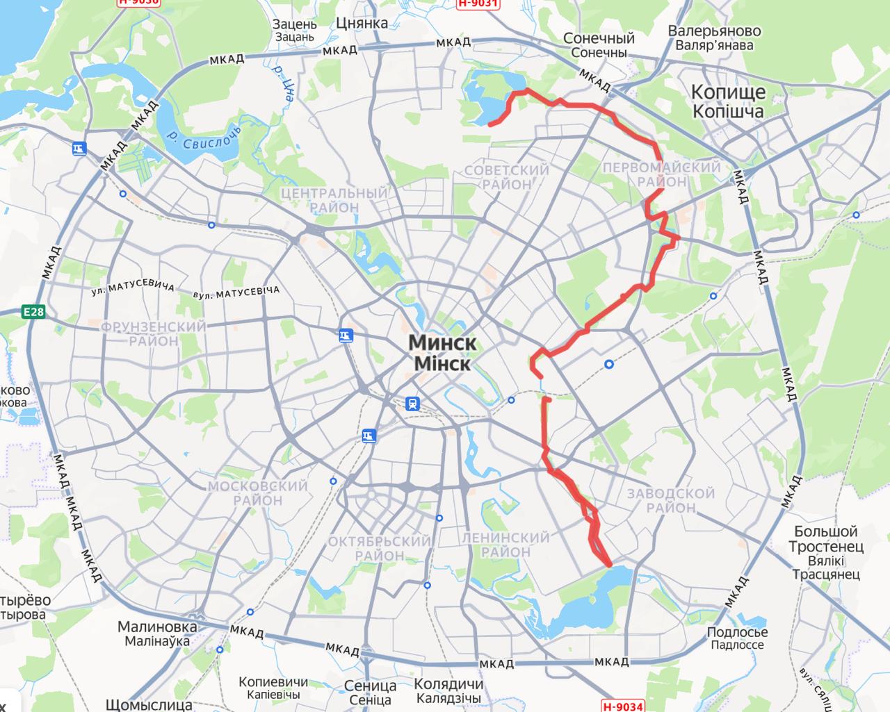 Nueva ciclovía junto al sistema acuático de Sliapianka casi lista