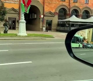 On Independence Avenue, a monowheel rider sped up to 60 km/h