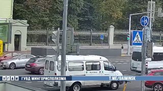 Minsk GAI catches e-scooter rider speeding on bike lane