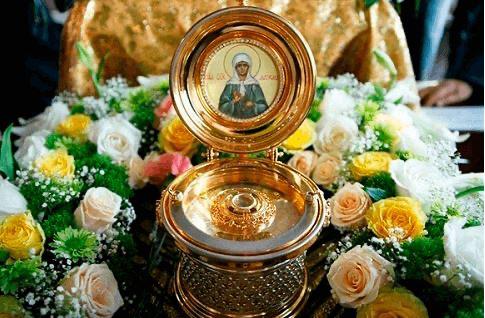 Reliquary with a particle of St. Matrona of Moscow's relics to be brought to Minsk churches