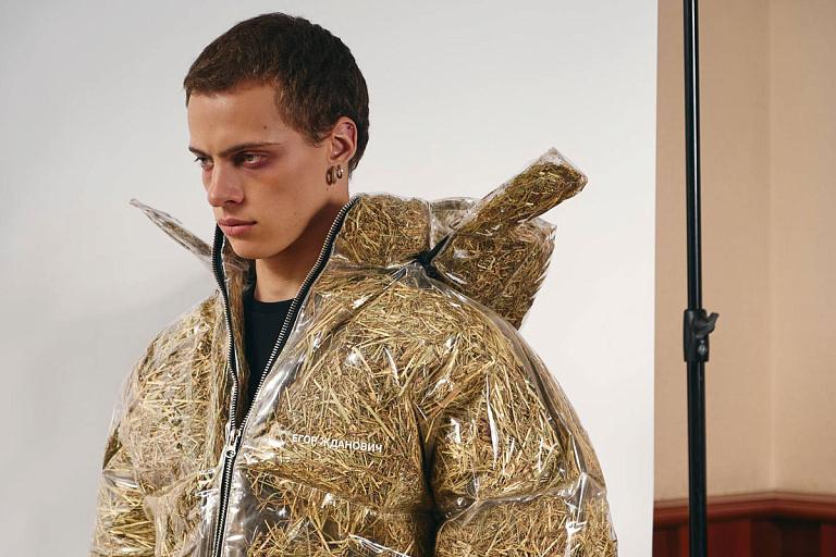 Minsk designer creates down jacket filled with real Belarusian hay