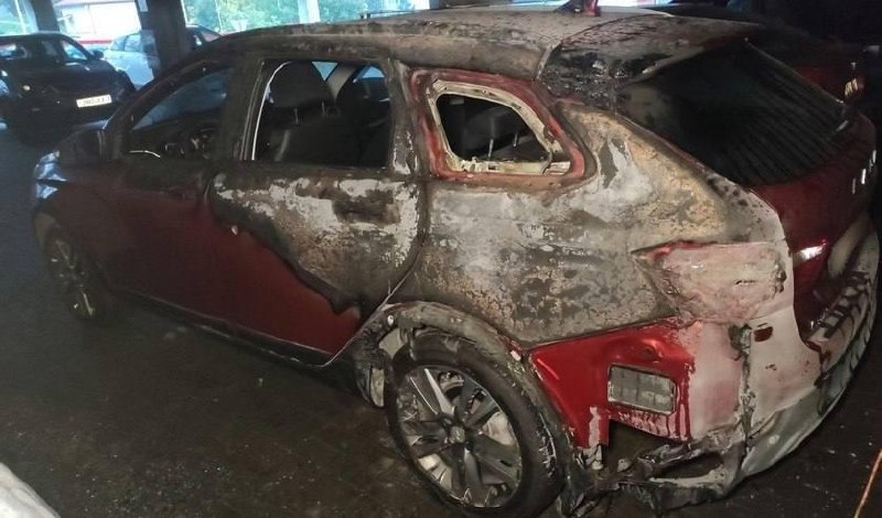 19-year-old suspect arrested in Minsk for setting cars on fire at parking lot