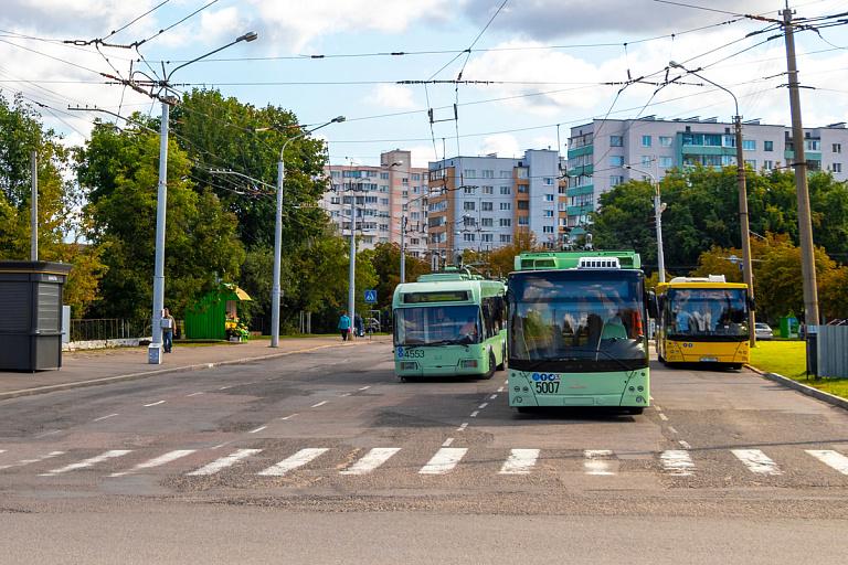 New turnaround platform under construction at Kulman, Karastoyanovoy and Kropotkina streets in Minsk