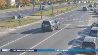 Toyota overturns on Filimonova after hitting concrete block