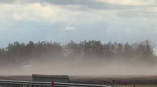 Dust storm observed southwest of Zhabinka