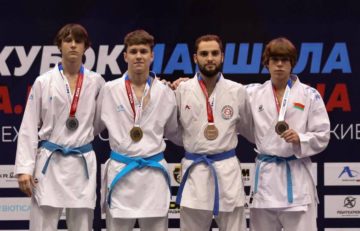Belarusian Nikita Dubina wins bronze at international karate tournament in Novosibirsk