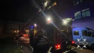 Fire in Minsk dormitory extinguished, one dead, 11 rescued