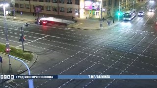 Geely driver crashes under trolleybus on Independence Avenue