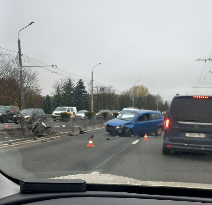 Accident sur Orlovskaya en direction de Pouchkine