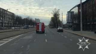 Fire extinguished at construction site container on Mayakovsky Street