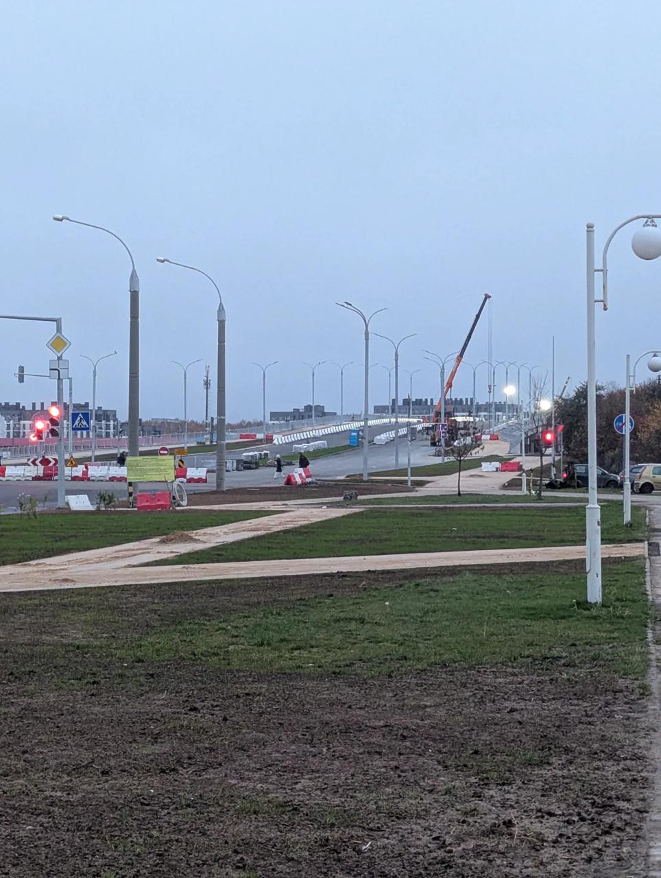 Overpass near Kolessnikava Street 90% complete, photos show progress