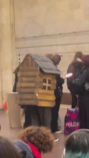 A chicken-legged hut spotted in Minsk metro