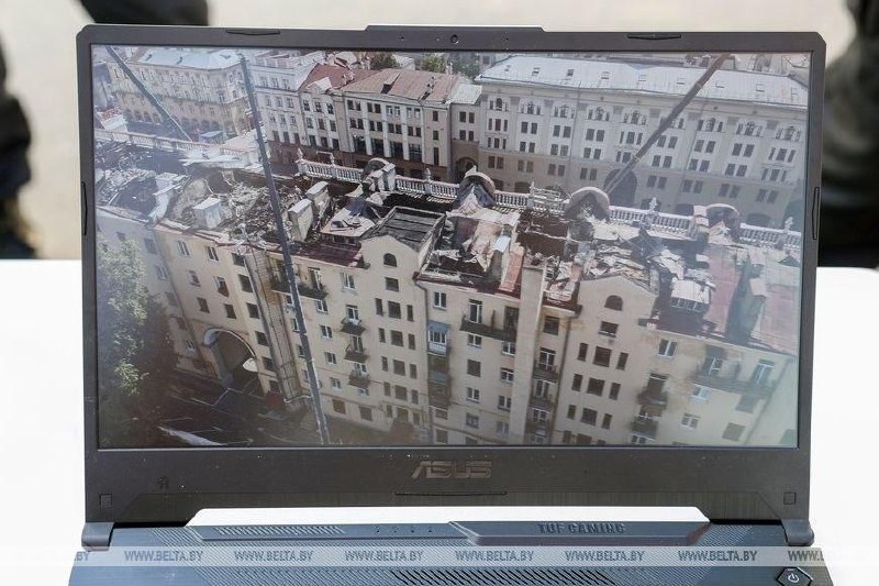 All'edificio danneggiato da incendio a Minsk sarà restituito l'aspetto storico