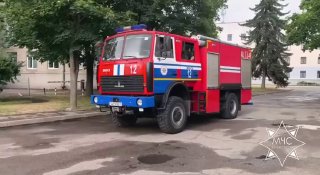Incendio nella residenza di via Brovki