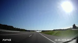 Strange incident on M1 highway toward Minsk