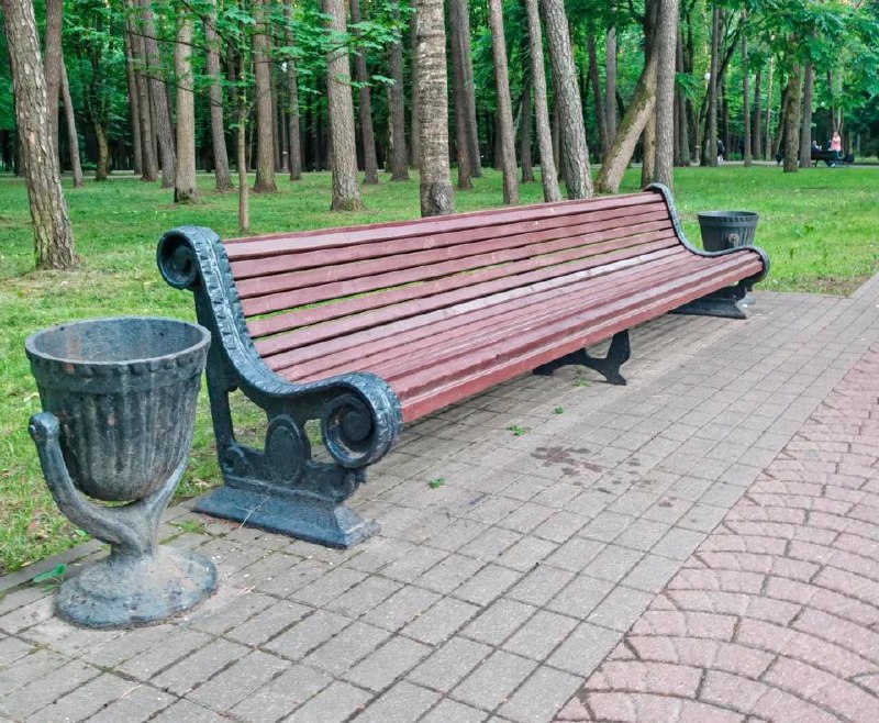 The very bench you want to sit on, even if you're not tired