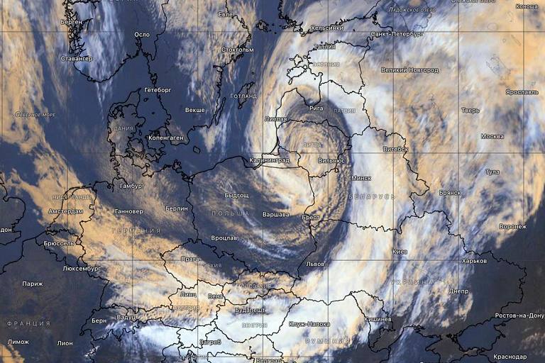 Il ciclone «Bernadette» porta piogge, temporali e vento