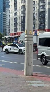 Subscriber shared video of a car accident in Minsk