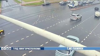 Four cars collide on Dzerzhinskogo Avenue during illegal turn