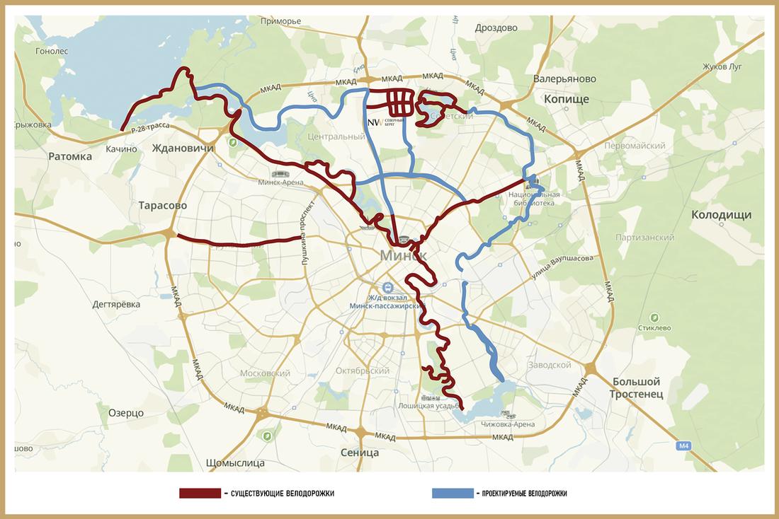 Two main Minsk bike highways to be connected via 'Severny Bereg'