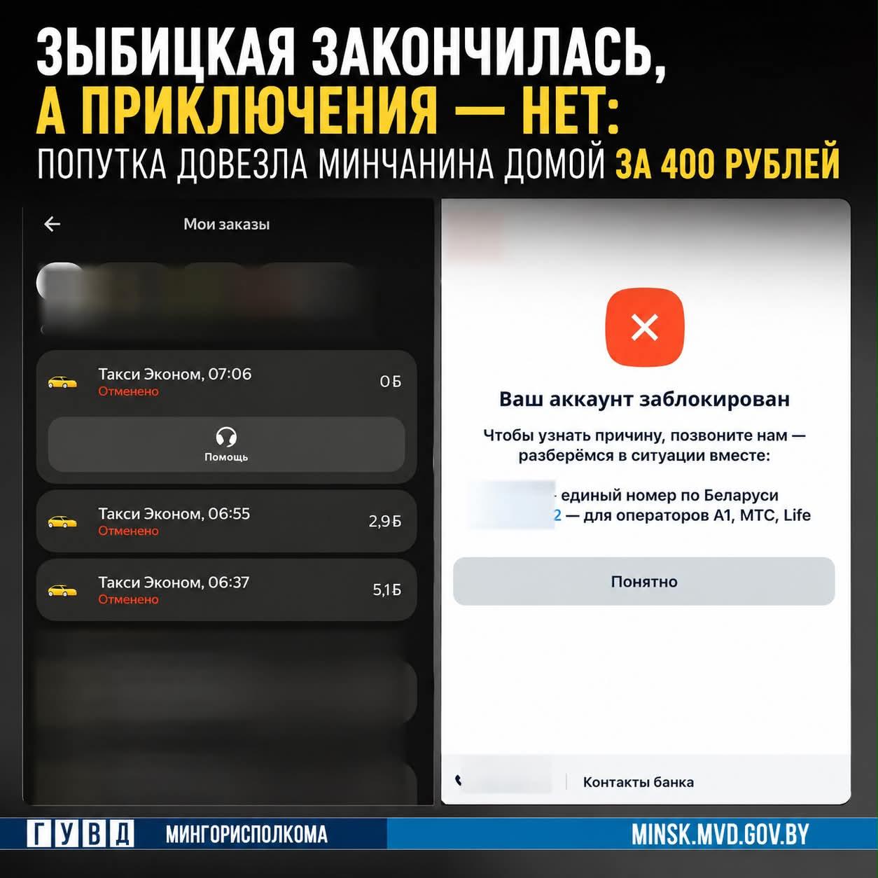 Mieszkaniec Mińska dał kierowcy telefon z otwartym bankowością – przelał sobie 400 rubli
