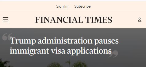 USA sospendono l'elaborazione dei visti immigratori in tutto il mondo