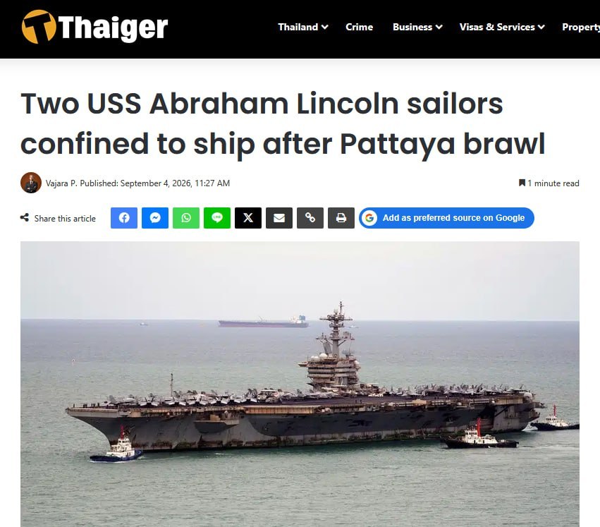 Drunk US sailors cause brawl in Thailand