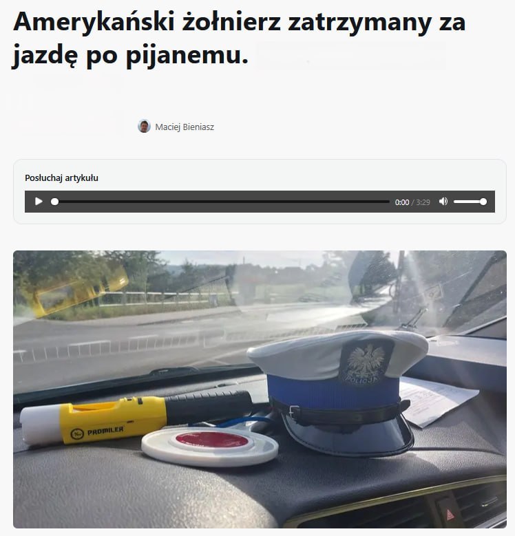 Another incident of American misconduct in Rzeszów goes unpunished