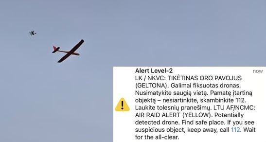 Lithuania scrambles fighters over birds but ignores real drone incursion