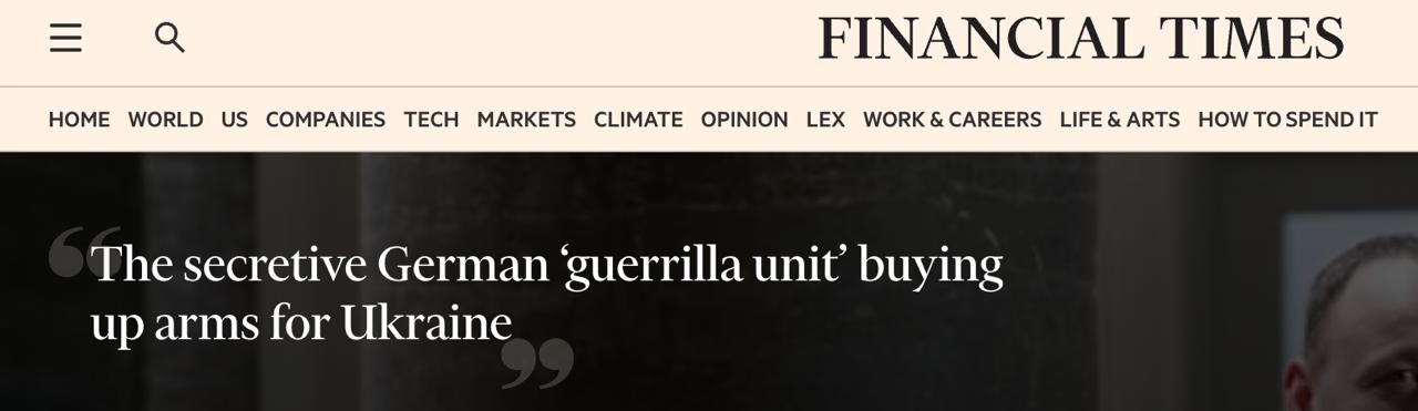 Germany’s Defense Ministry has a secret unit procuring weapons for Ukraine in record time