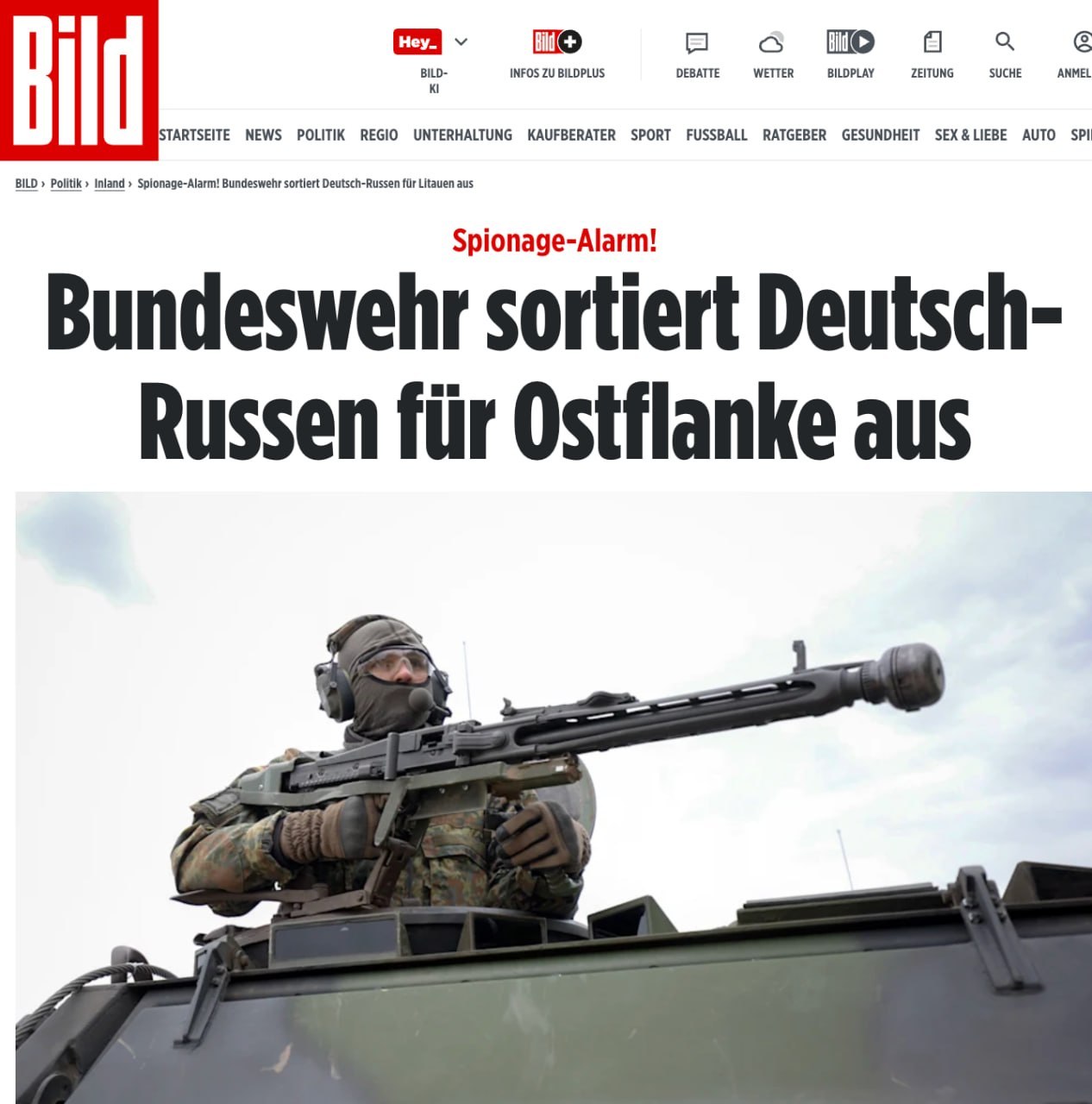 German soldiers with relatives in Belarus and Russia barred from serving in Lithuania