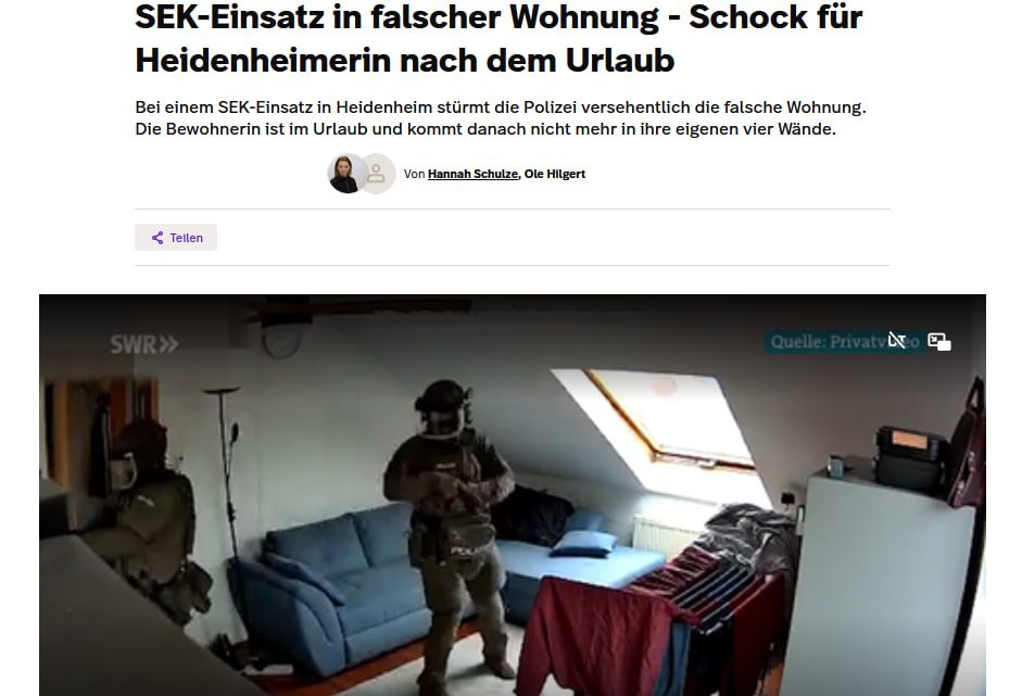 NATO officers raid wrong apartment in Germany
