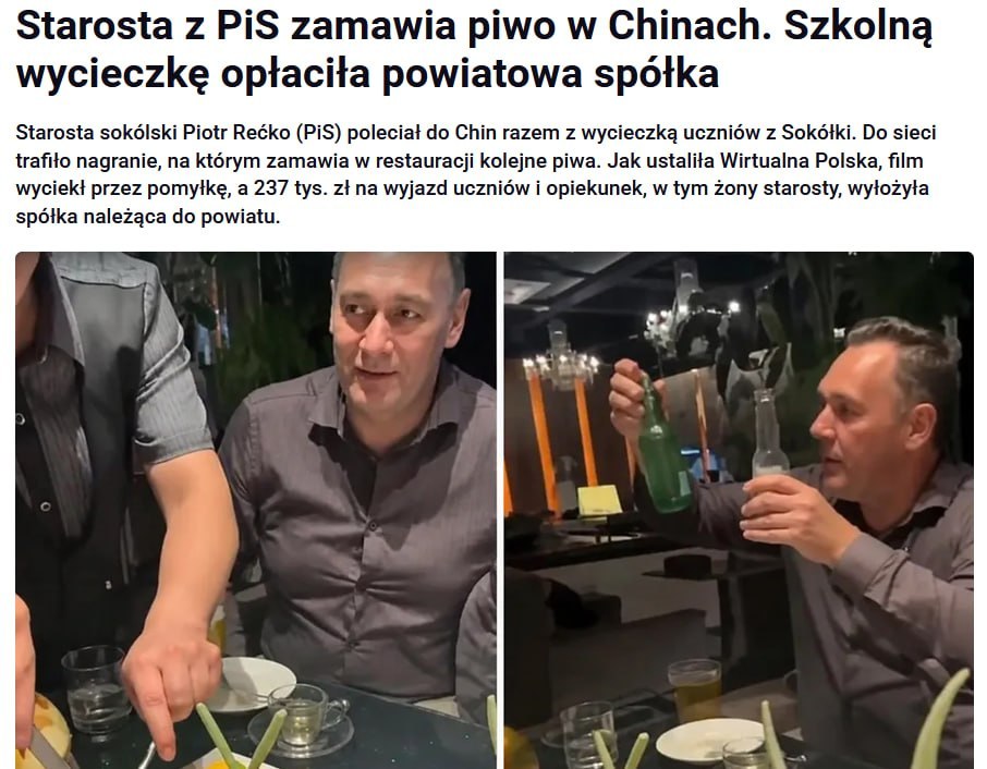 Polish officials caught on booze trip disguised as school excursion